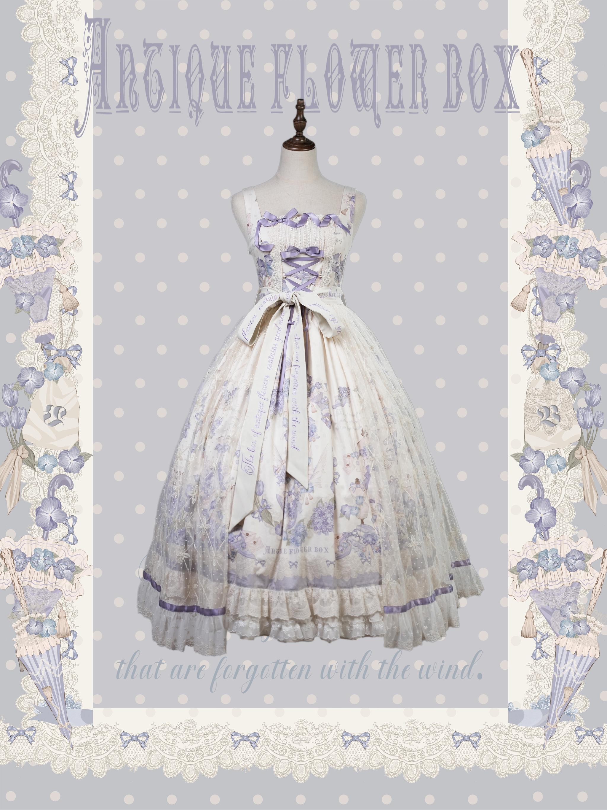 NanShengGe - Purple Memoirs - Plus Size Lolita Classic Dress Suit JSK Dress S