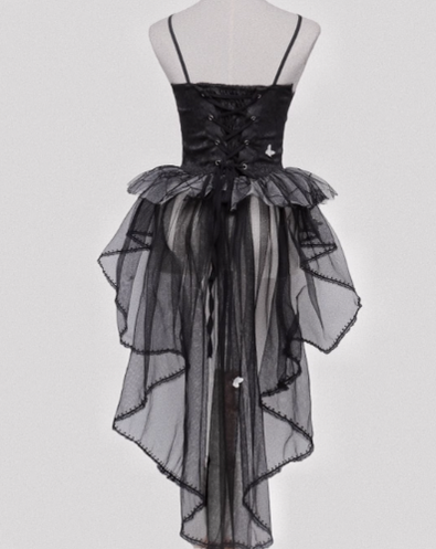 Caged Bird Hotel~Spider Webs and Butterflies~Gothic Lolita Corsage and SK   
