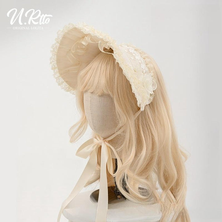 Urtto~Rain Melody~Classic Lolita Dress Set JSK OP and Accessory (L M S XL) 42095:728019