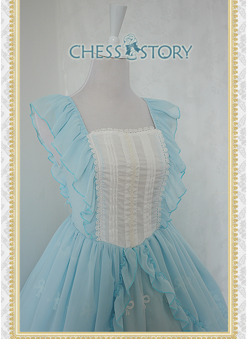 Chess Story~Le Ballet~Elegant Lolita Embroidery JSK Multicolor   