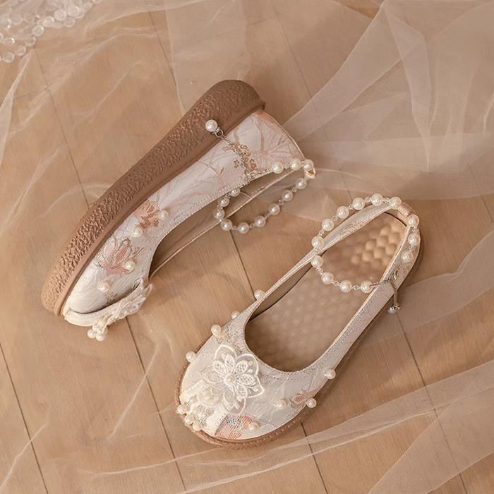 Yana~Lianhua Yana~Han Lolita Platform Shoes Chinese Style Shoes   