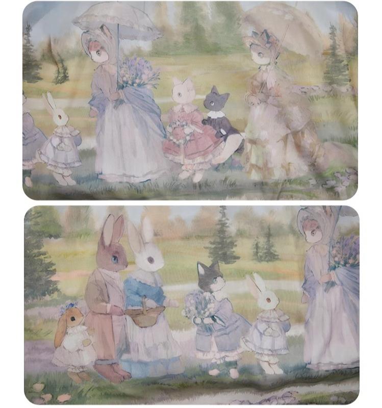 Summer Fairy~IP Collab Sweet Lolita Jumper Dress Flutter Sleeves OP 38656:593060