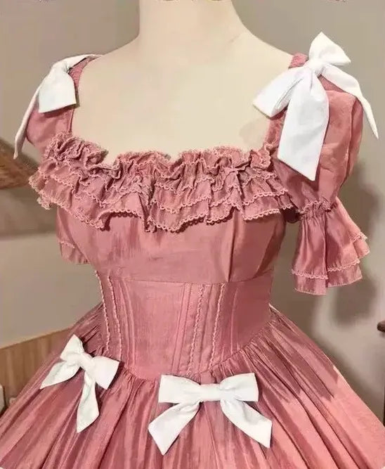 Kiss of Nyx 2.0 - Plus Size Classic Lolita Solid JSK Dress, Boned Waist (2XL 3XL L M S XL) 45947:869502
