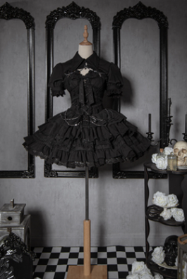 OCELOT~Contract Cross~Gothic and Elegant Lolita Short Dress S black (JSK only) 