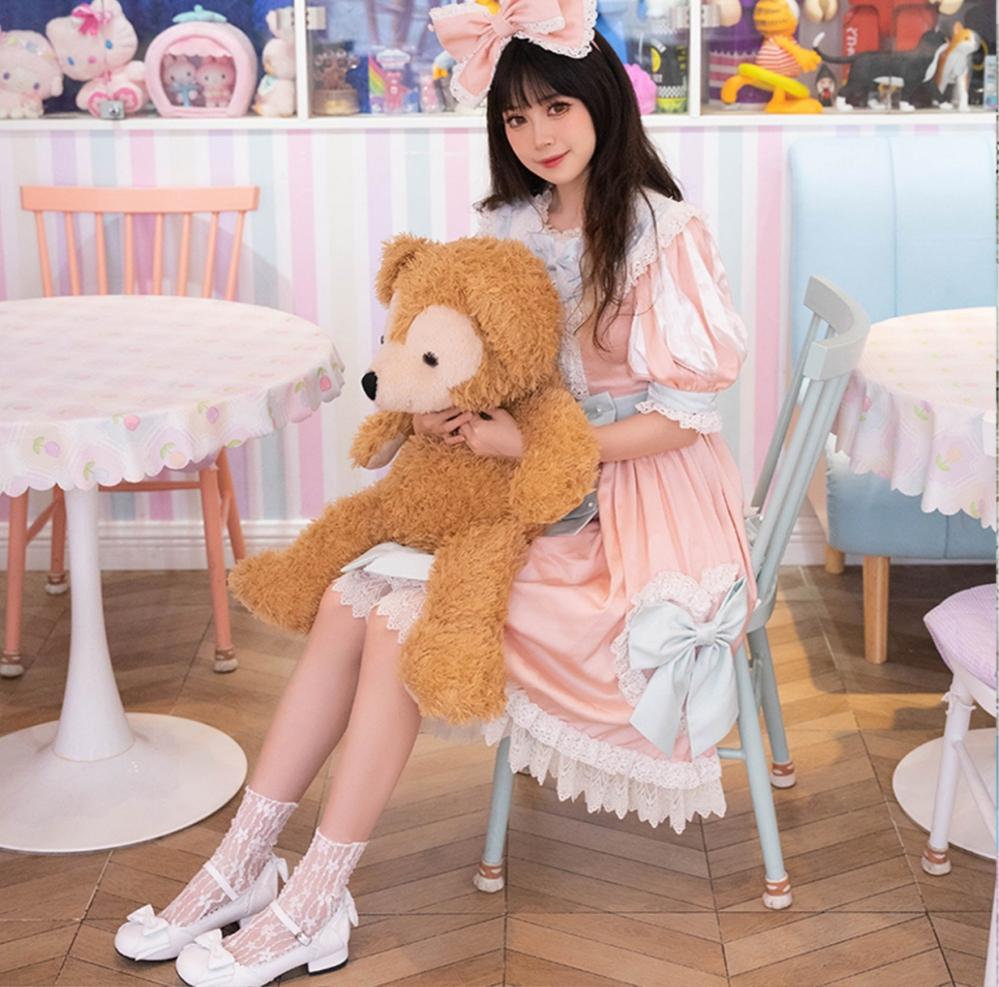 Sosic~Round Toe Lolita Shoes Sweet Bow Design Size 33-41 4592:578962