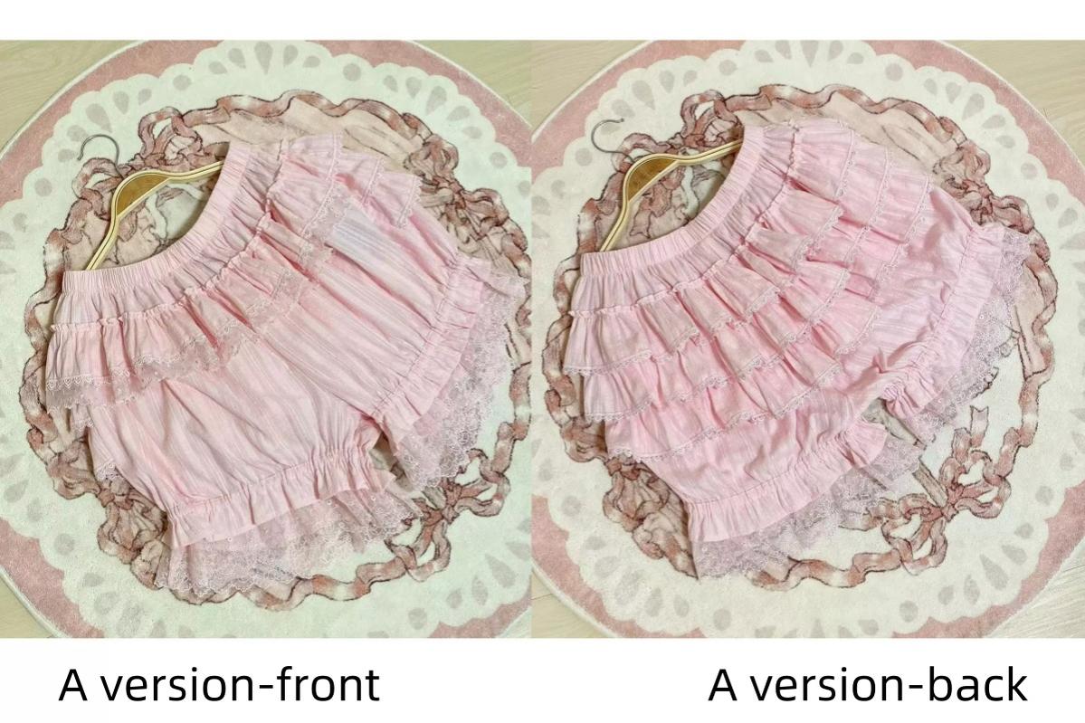 MIST~Lolita Innerwear Bloomers Multicolors Anti Exposure S pink B version 