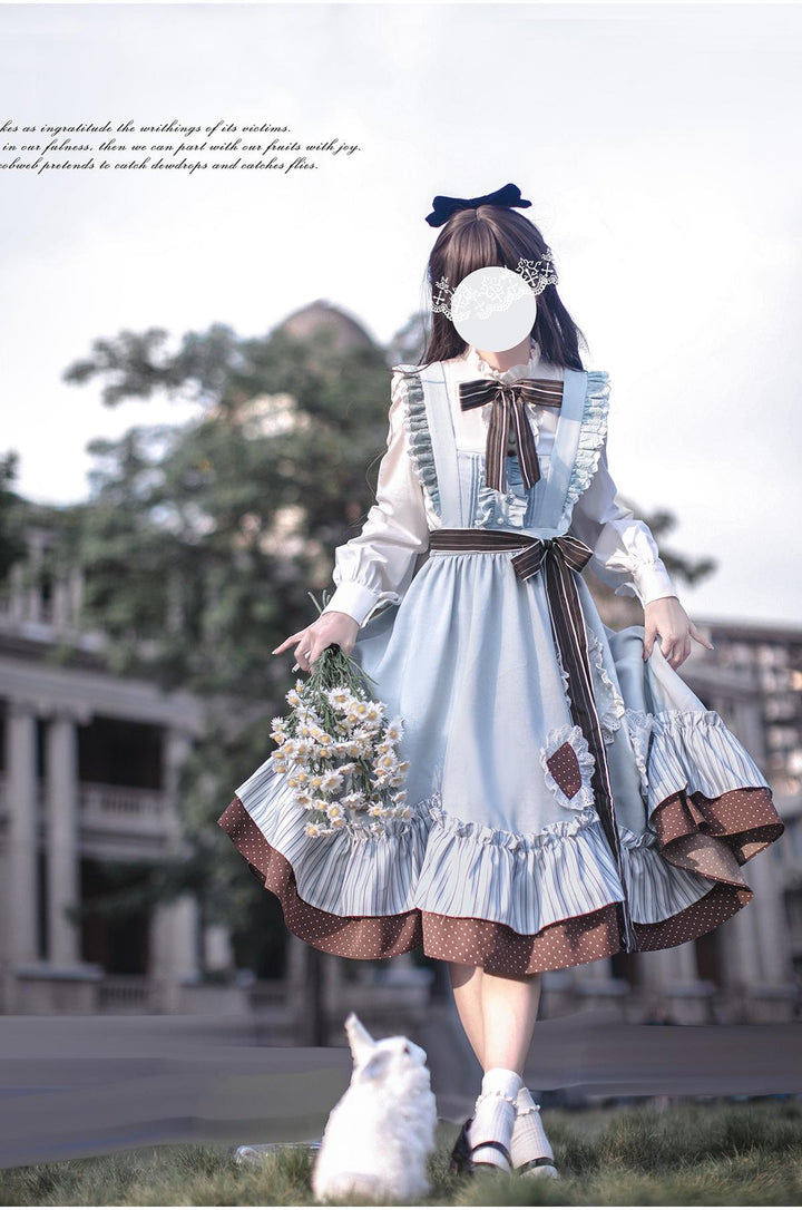 HuTaoMuJK~Magical Vocal Club~Classic Lolita Jumper Skirt Elegant Shirt Suit