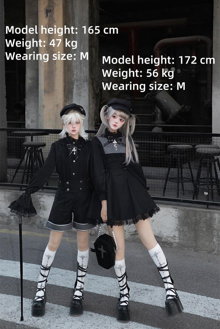 CastleToo~Rules of the Otherworld~Gothic Ouji Lolita Shorts Set with Embroidery Jacket