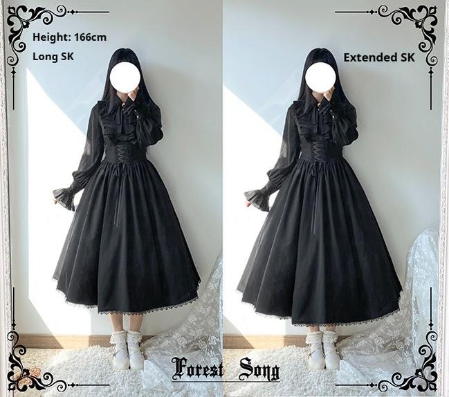 Forest Song~Astris~Classic Lolita SK Double-sided Wearing Fishbone Skirt