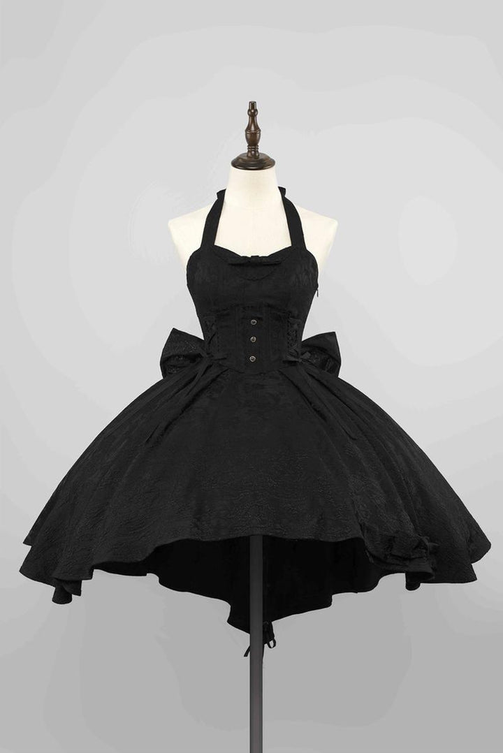 (BFM)Strawberry Duck~ Gothic Lolita Dress Black and White Lolita JSK S black JSK only 
