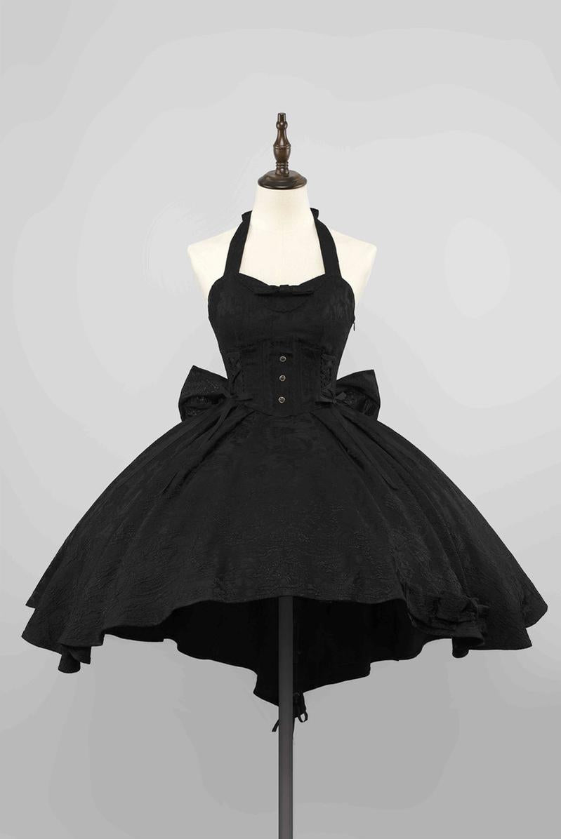 Strawberry Duck~ Gothic Lolita Dress Black and White Lolita JSK – 42Lolita