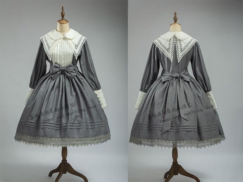 Dawn and Morning~Morning Fairy~Classic Lolita OP Elegant and Noble Dress   