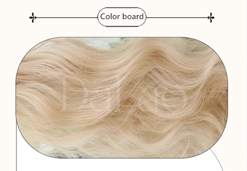 Dalao Home - Lolita Short Curls Hair Oil Painting Style Double Ponytail Wig