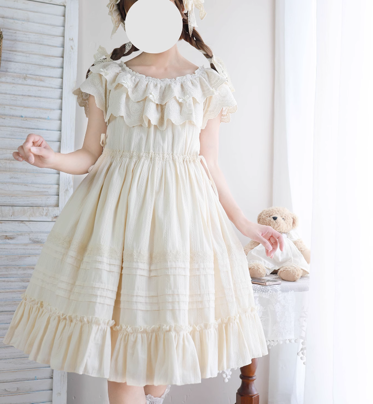 Little Dipper~Daily Lolita Solid Color Dress Set Multicolors   