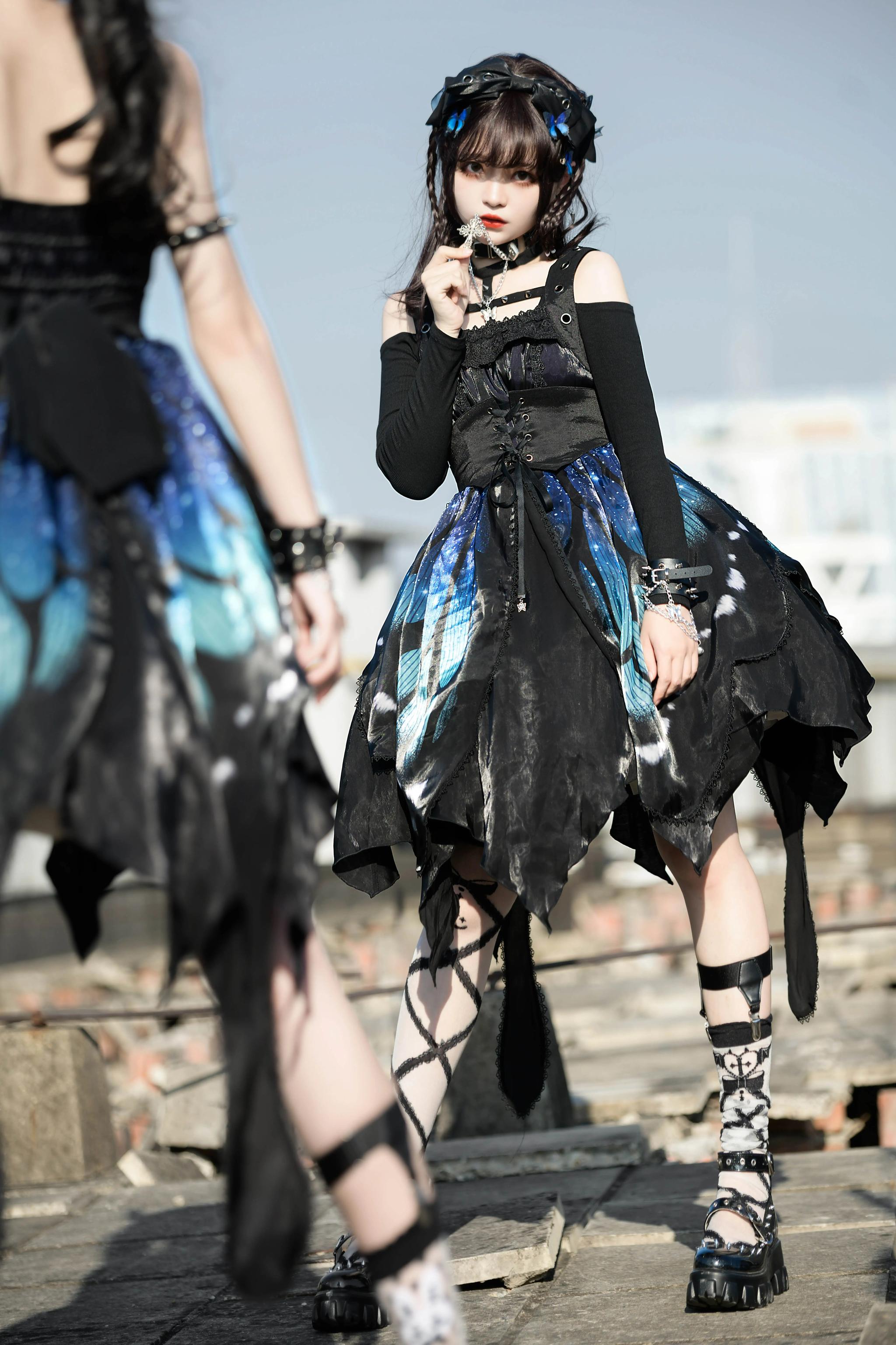 Butterfly Effect Normal Waist JSK Punk Dress – 42Lolita Butterfly Effect Normal Waist JSK Punk Dress – 42Lolita