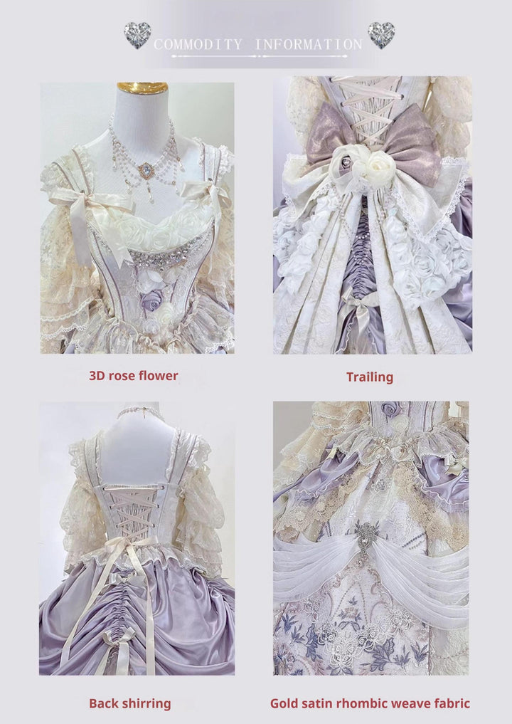 MieYe~Star Moon Praise~Weddiing Lolita Dress Bridal Princess Dress   