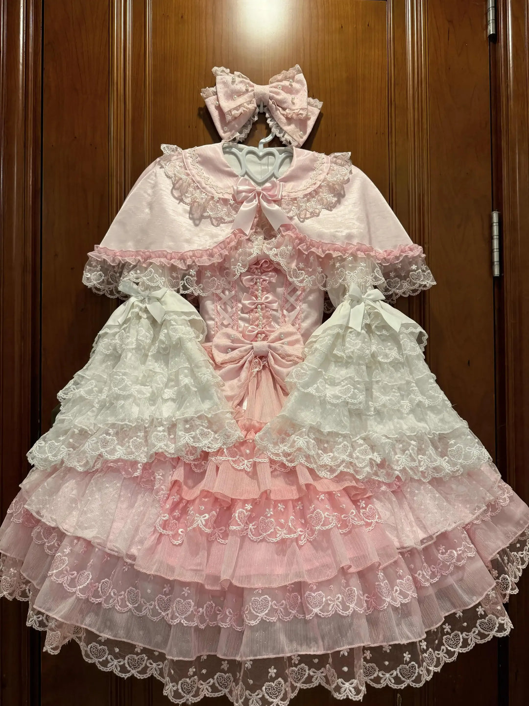 Sugar Girl~Love Overture~Sweet Lolita JSK Suit Tiered Ruffles Skirt (L M S) 40624:685426