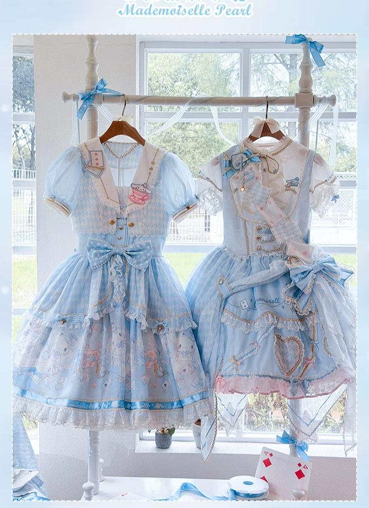Cinnamoroll Magician - IP Collaboration Sweet Lolita Dress Set, Cinnamoroll Prints 45993:871384