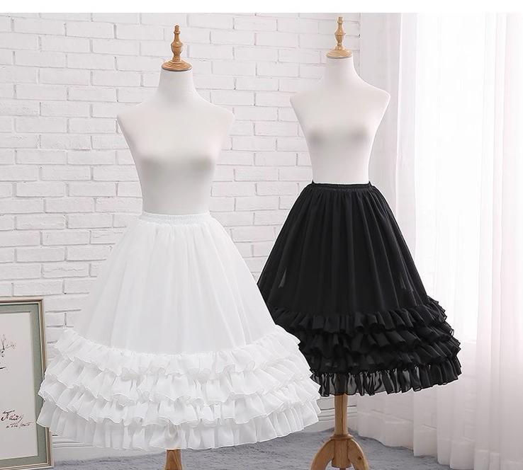 Manyiluo - Elegant Lolita A-type Carmen Adjustable Fishbone Petticoat