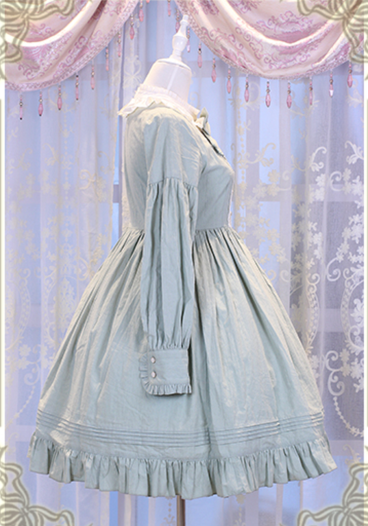 Chess Story~Vintage Lolita Long Sleeve OP Dress   