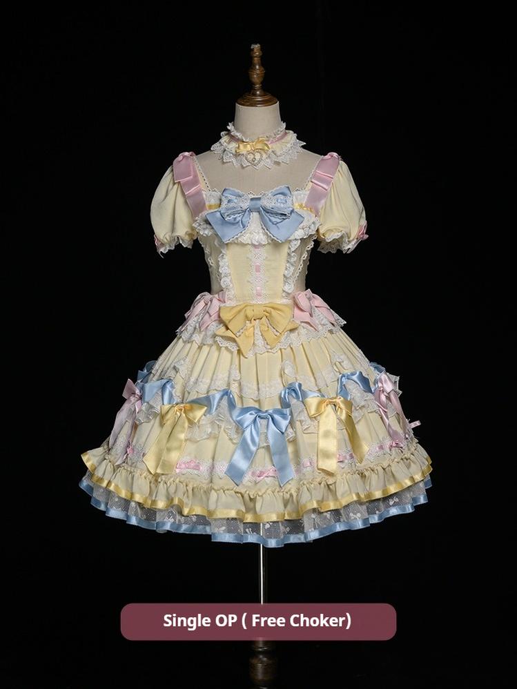 Mewroco - Berry Forest - Sweet Lolita Short-sleeved OP Dress and Matching Accessory (L M S XL) 42596:748500