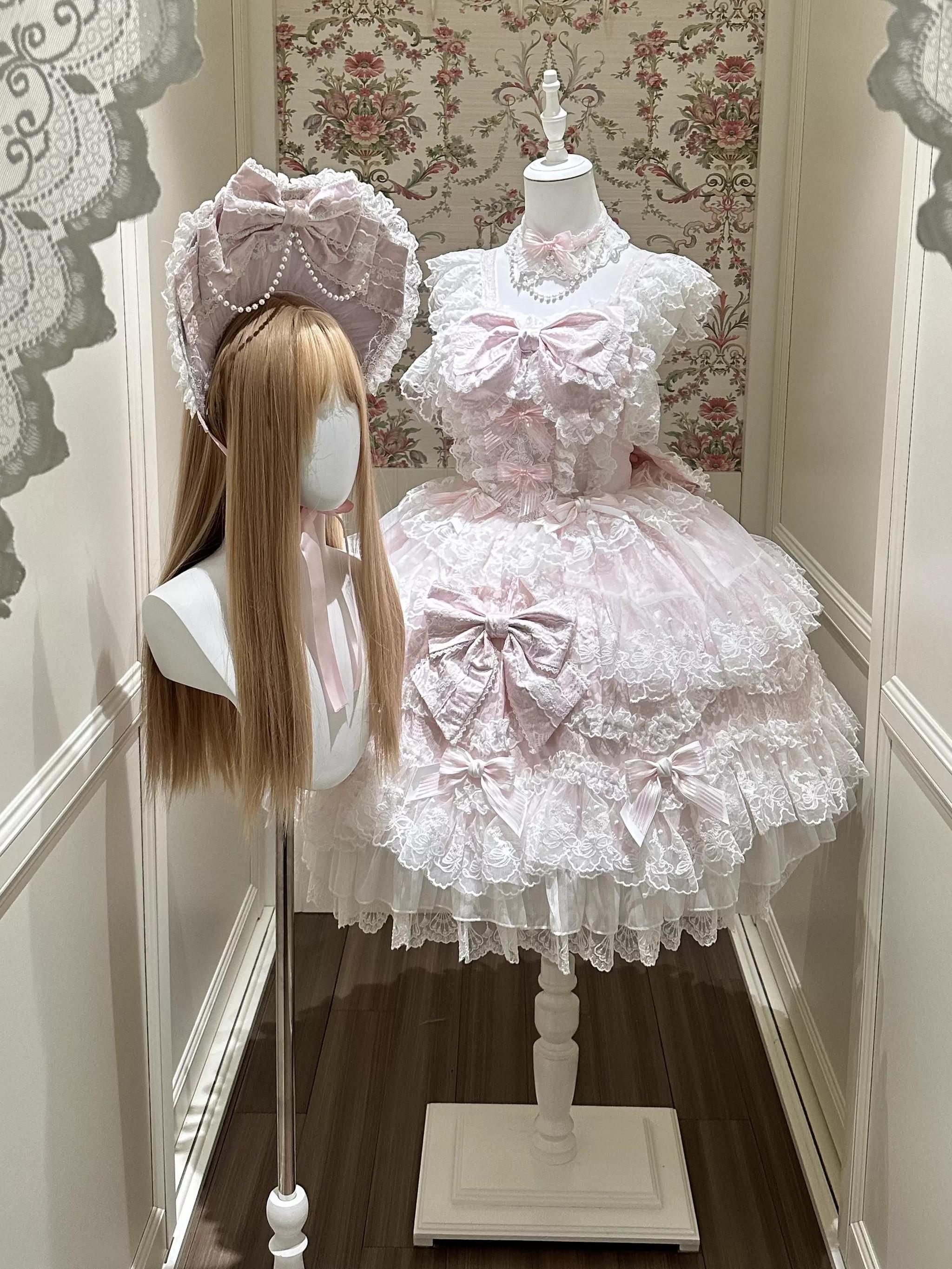 Sakura Blossom Dream - Sweet Lolita Accessories, Dramatic BNT One Size Pink Choker Only