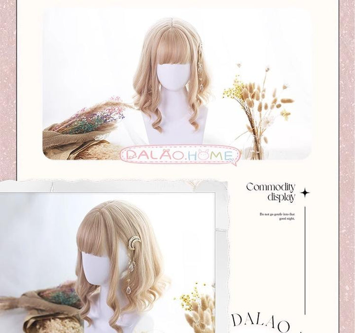 Dalao Home~Elra~Short Lolita Wig Roman Curl Hair   