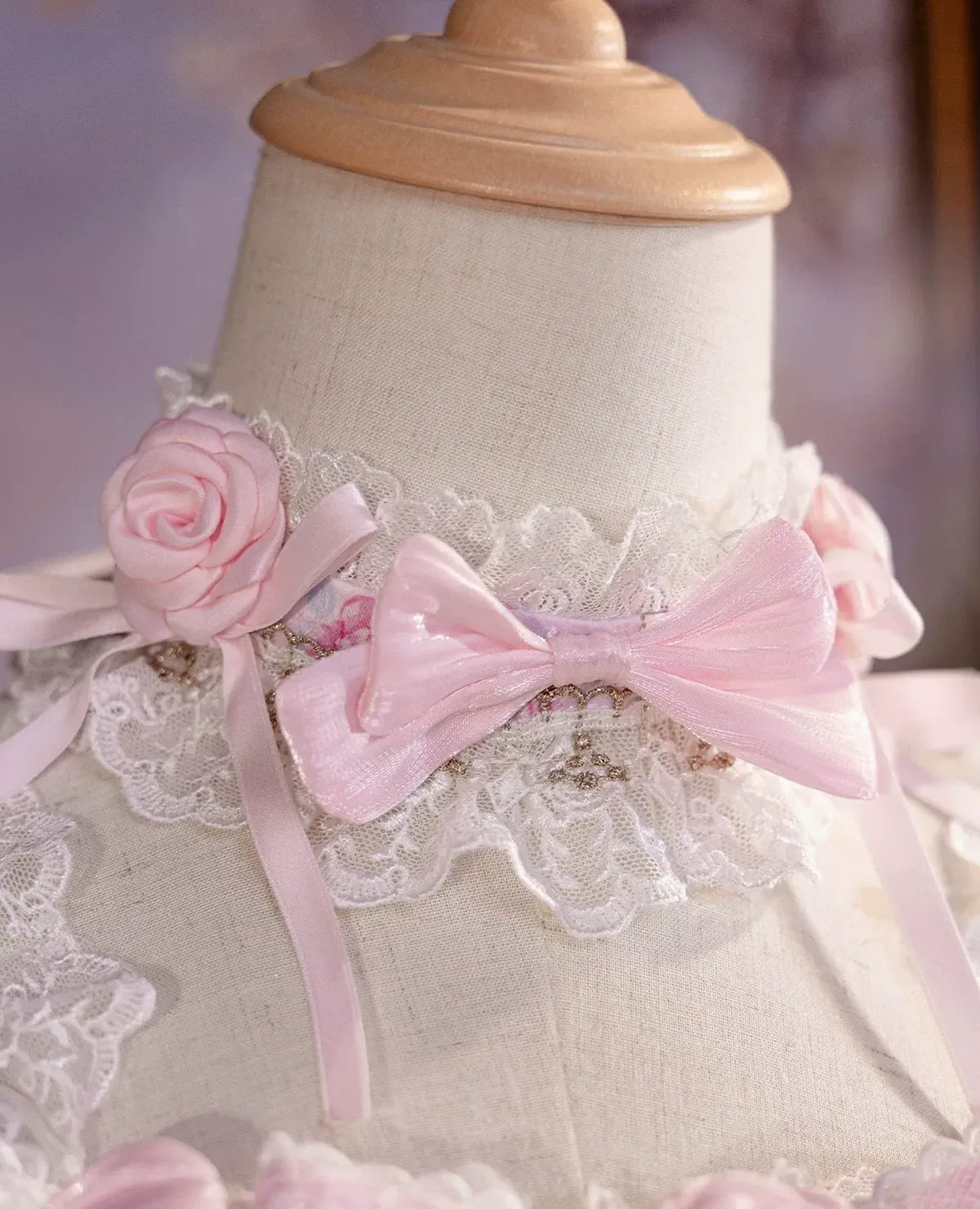 Palace Rose - Gorgeous Classic Lolita Rose Printed JSK Dress with Lace (L M S) 45729:859634