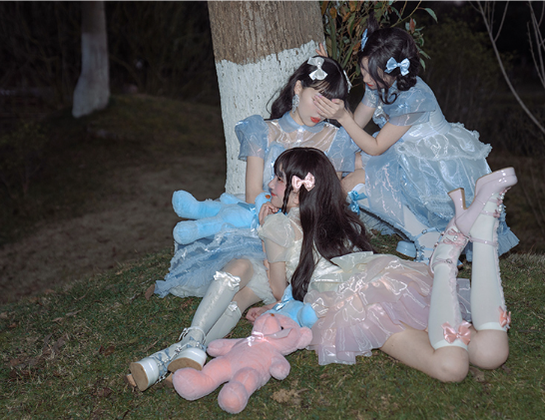 Pure Tea For Dream~Sweet Lolita Platform Pearl Bow Shoes 16296:217858