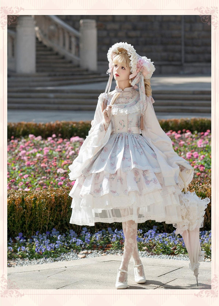 Bramble Rose~Exquisite Luo Shen~Qi Lolita OP Dress Chinese Style Lolita JSK 41402:694152