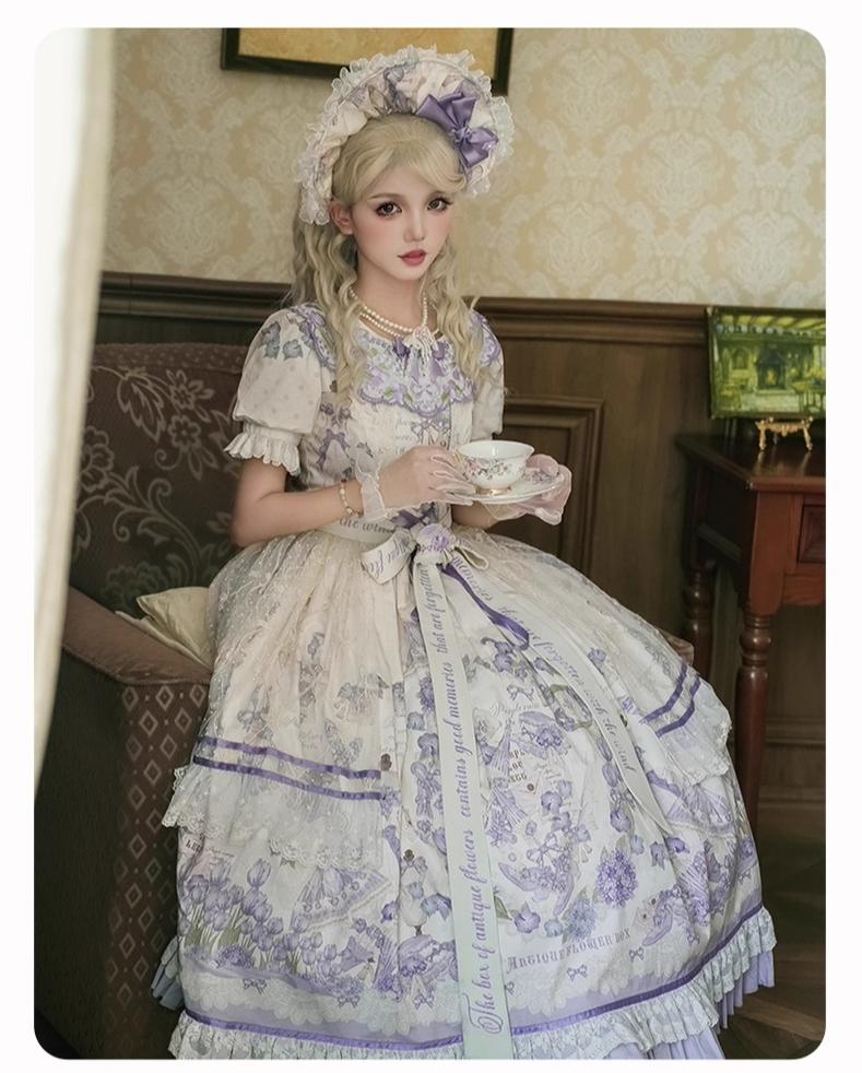 NanShengGe - Purple Memoirs - Plus Size Lolita Classic Dress Suit 43696:783289