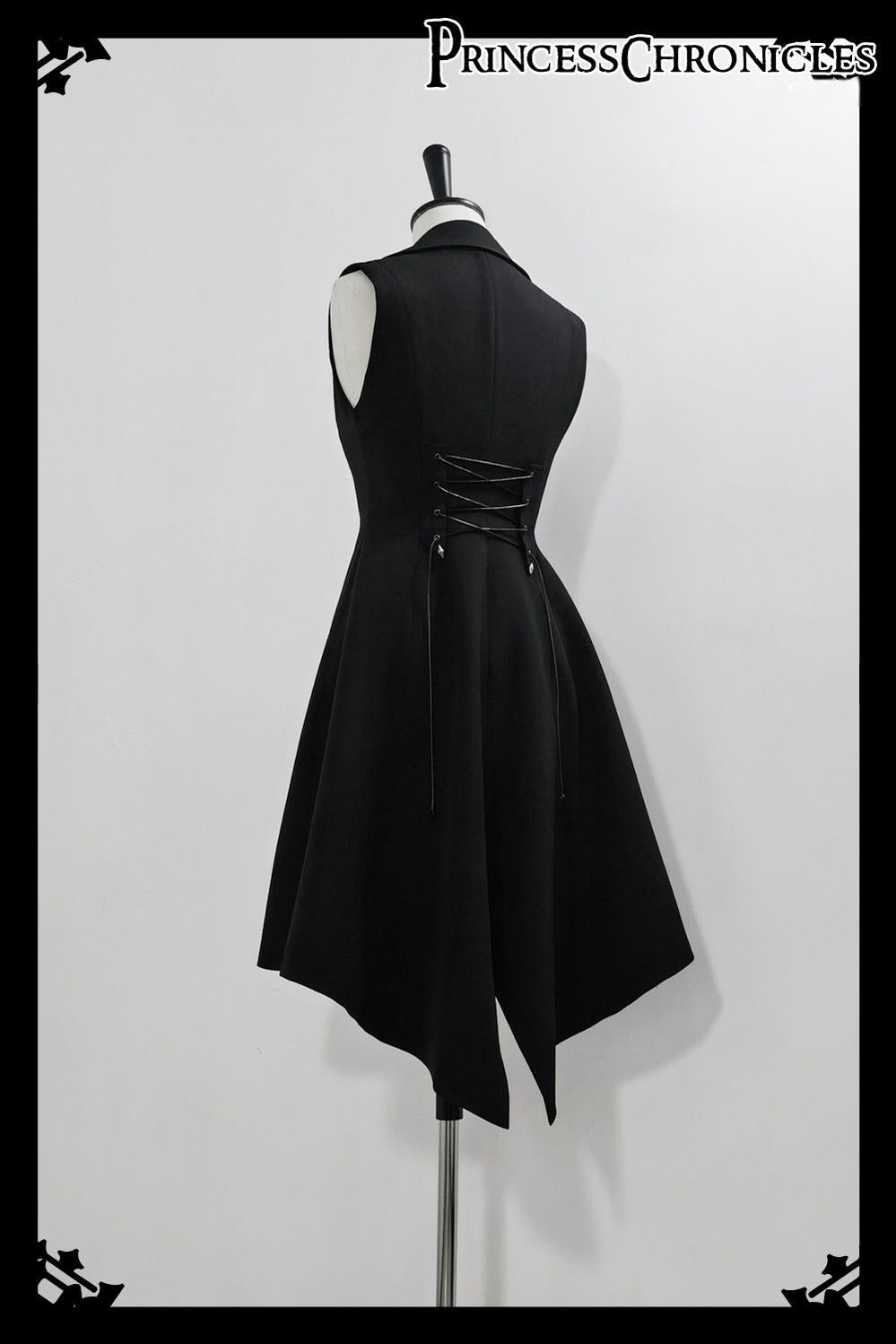 Princess Chronicles - Red and Black 4.0 - Ouji Lolita Shorts Outfit Long Vest Prince Blouse