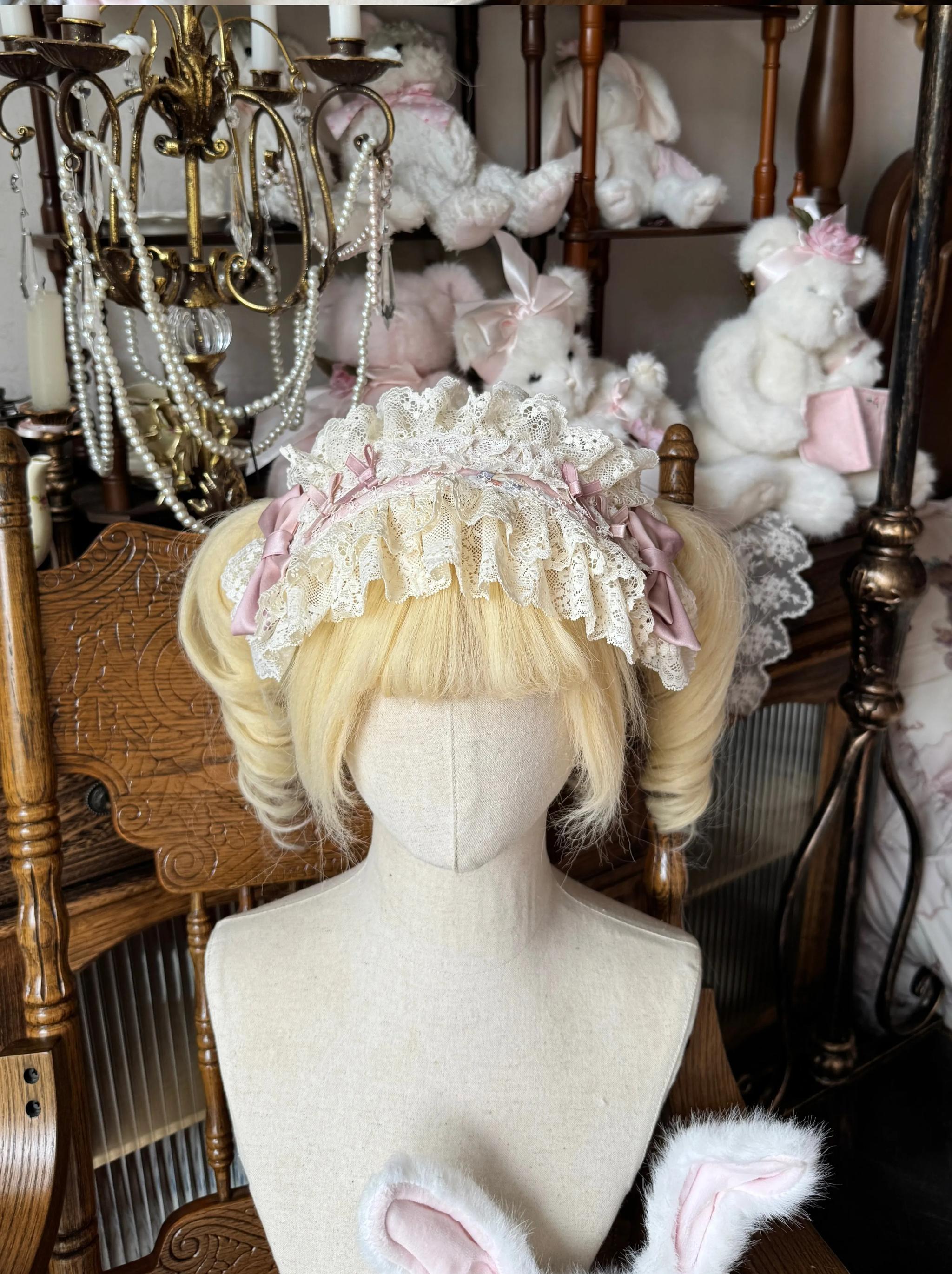 Picnic Bunny - Cotton Daily Doll-like Lolita OP Dress, Bunny Print (L M S XL) 45670:858008