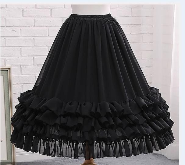 Manyiluo - Elegant Lolita A-type Carmen Adjustable Fishbone Petticoat