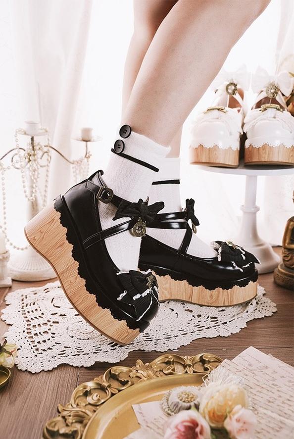 MODO~Hide and Seek~Kawaii Lolita Platform Shoes Thick Sole Shoes