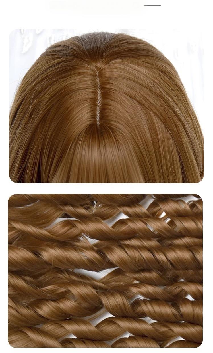 Golden Brown Doll-Like Lolita Wig With Roman Curl 45884:866424