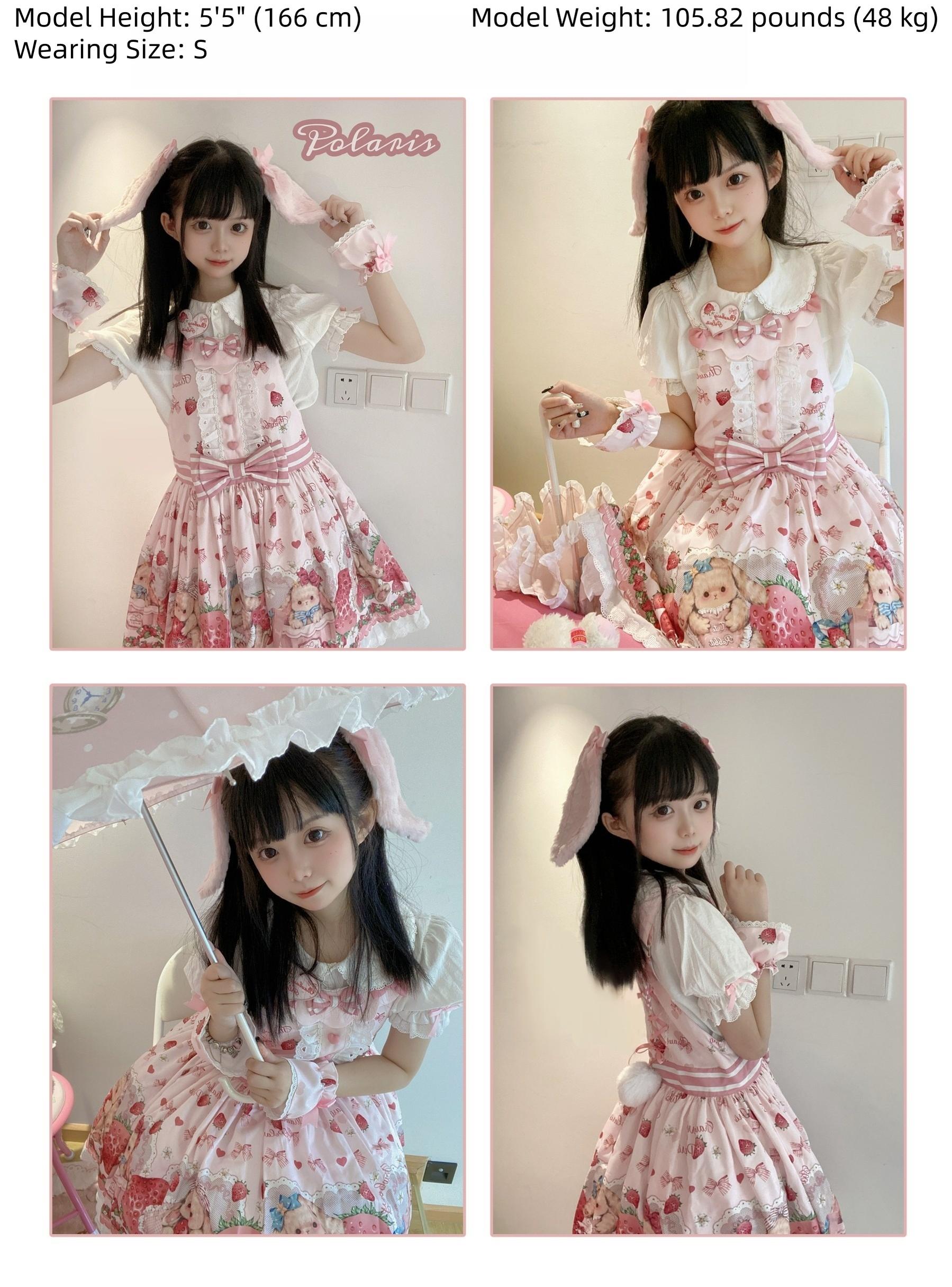 Rabbit Berry Gift Box - Sweet Lolita Cotton Shirt, Peter Pan Collar 44491:811071