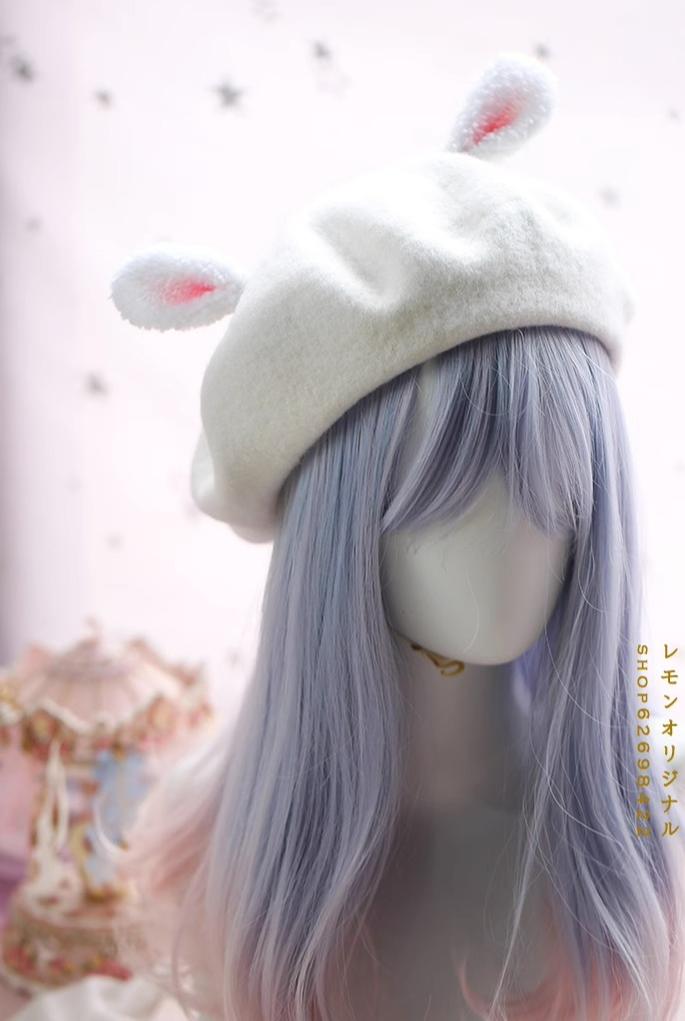 Xiaogui - Retro Lolita Christmas Deer Horn Beret Multicolors