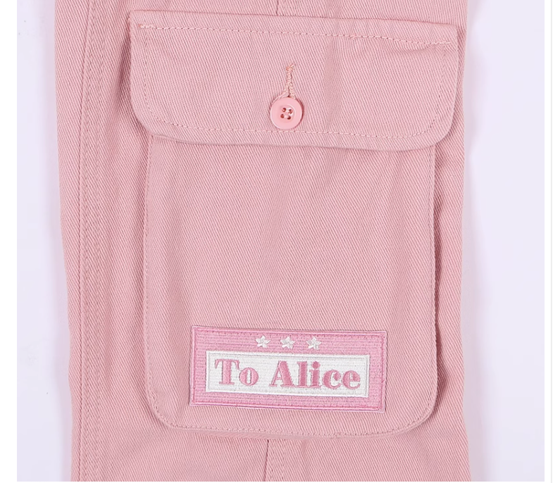 (Buyforme)~To Alice~Fashionable Lolita Pink Dungarees   