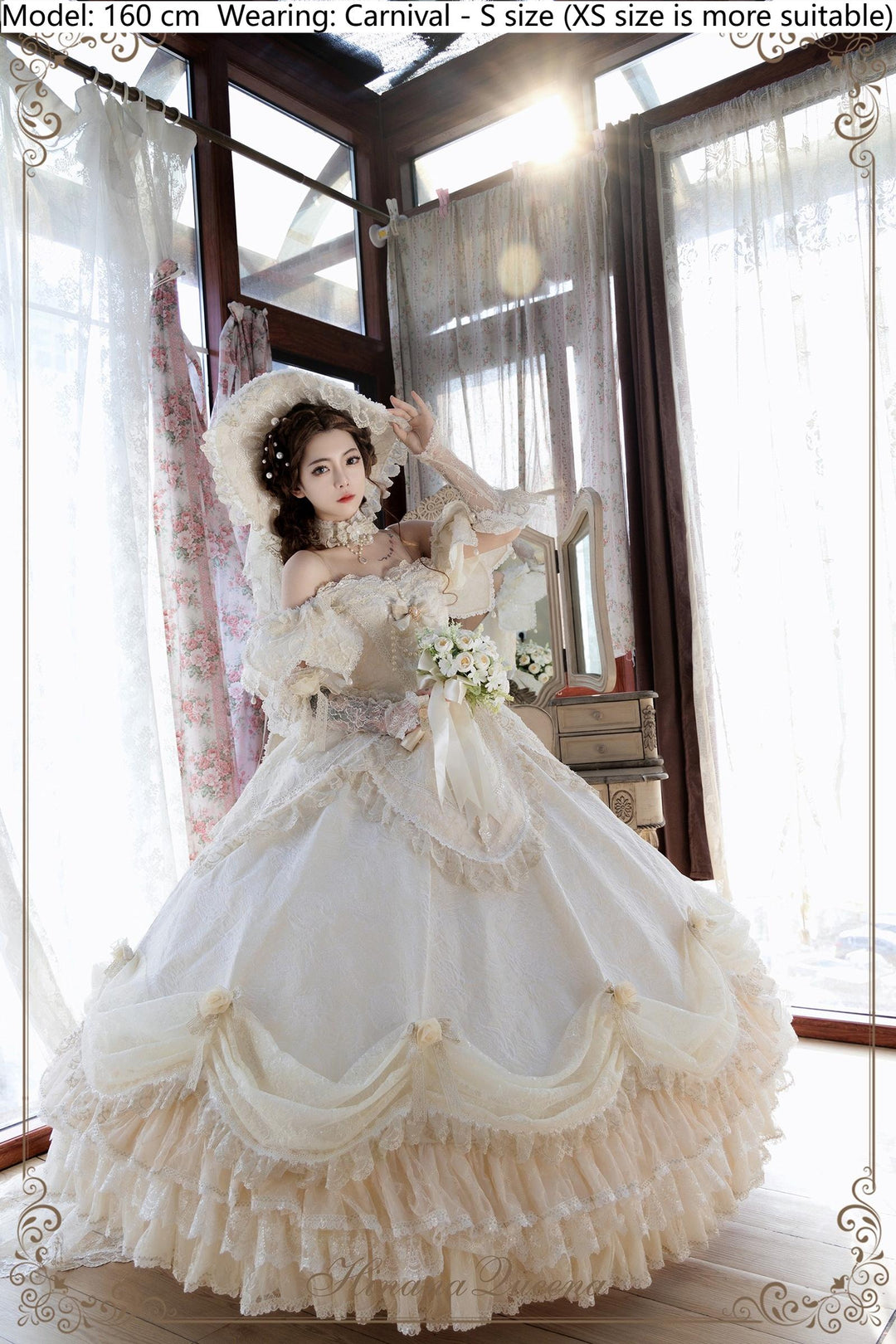 Hinana Queena~With Belle~Bridal Wedding Lolita OP Dress Available for Custom Size 41978:722392