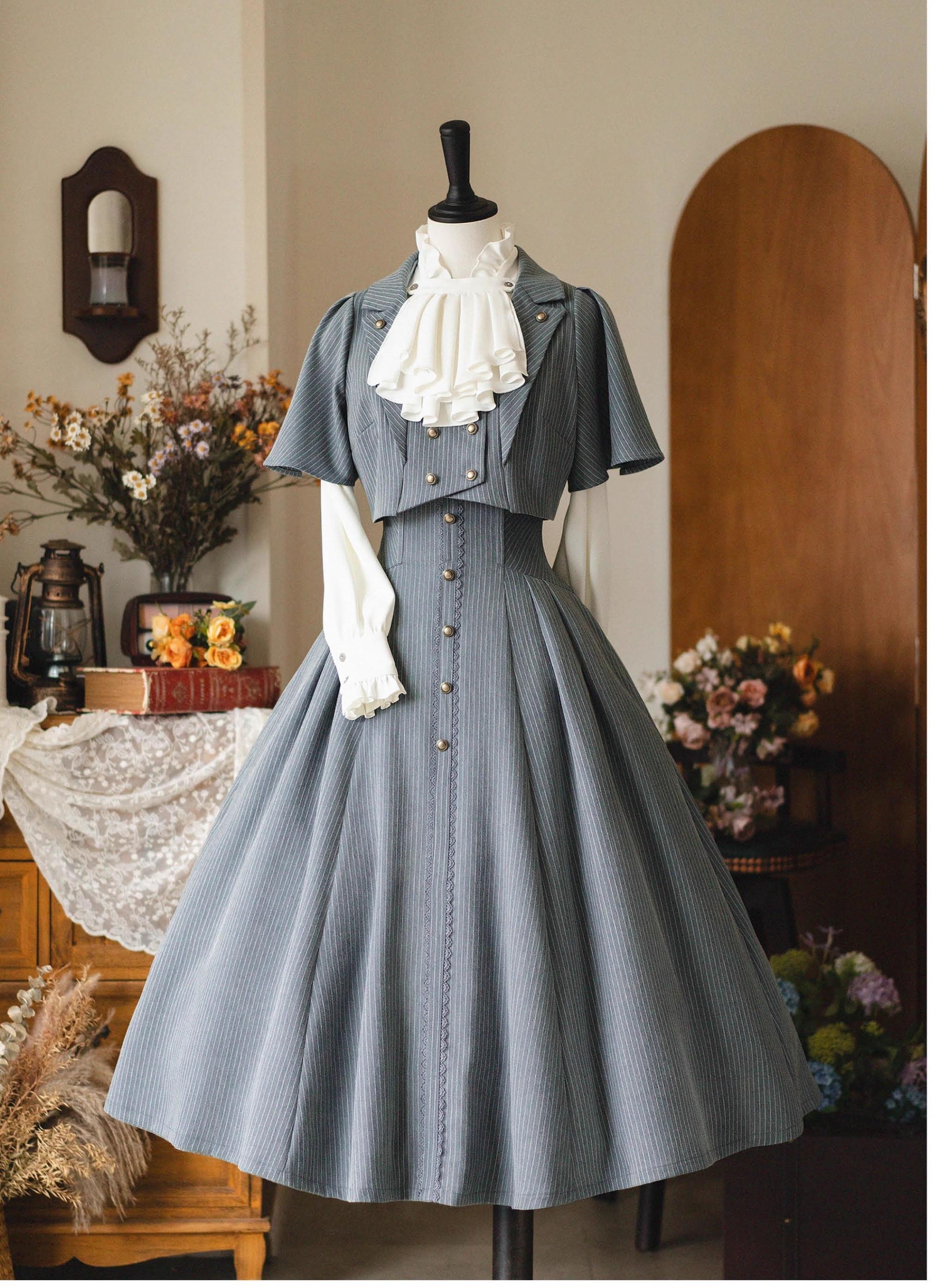 Forest Wardrobe - Forest Stationery - Classic Lolita SK Suit With Shirt And Coat 42087:729426