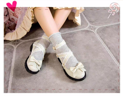 Yana~Yana Maid~Maid Lolita Low Heel Shoes Plus Size Lace Lolita Shoes   