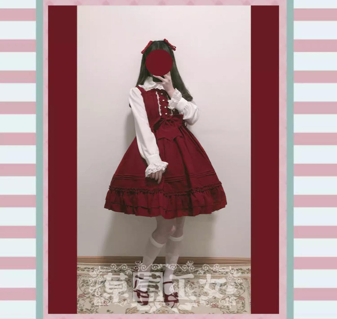 Strawberry Witch~Sweet Lolita JSK Multicolored Lolita Dress 40606:668392