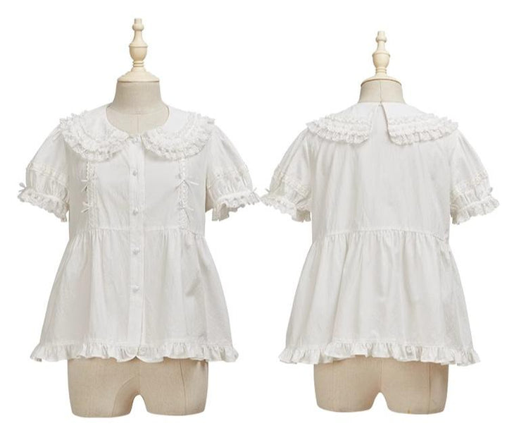 Summer Fairy~Cloud Dream~Sweet Lolita Shirt Peter Pan Collar Innerwear   