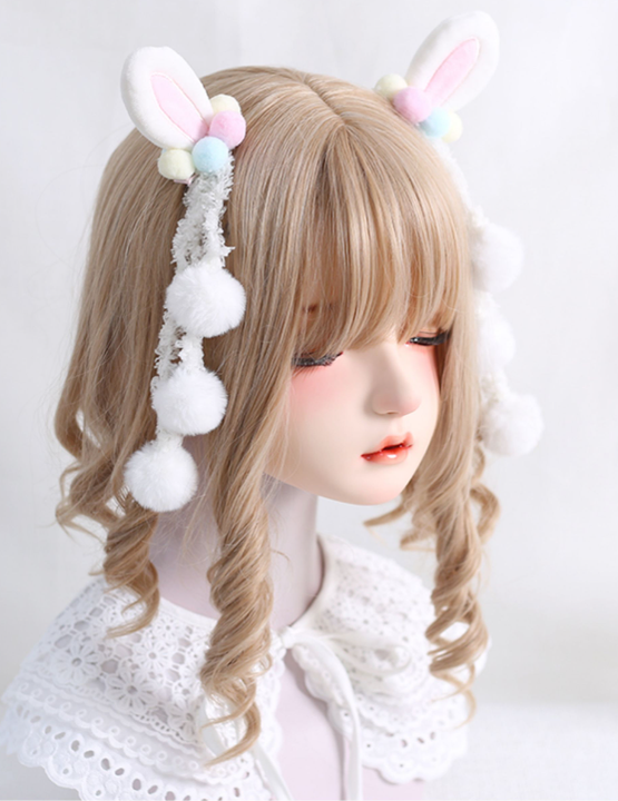 Xiaogui - Sweet Lolita Powderblue Rabbit Ears Hair Pin