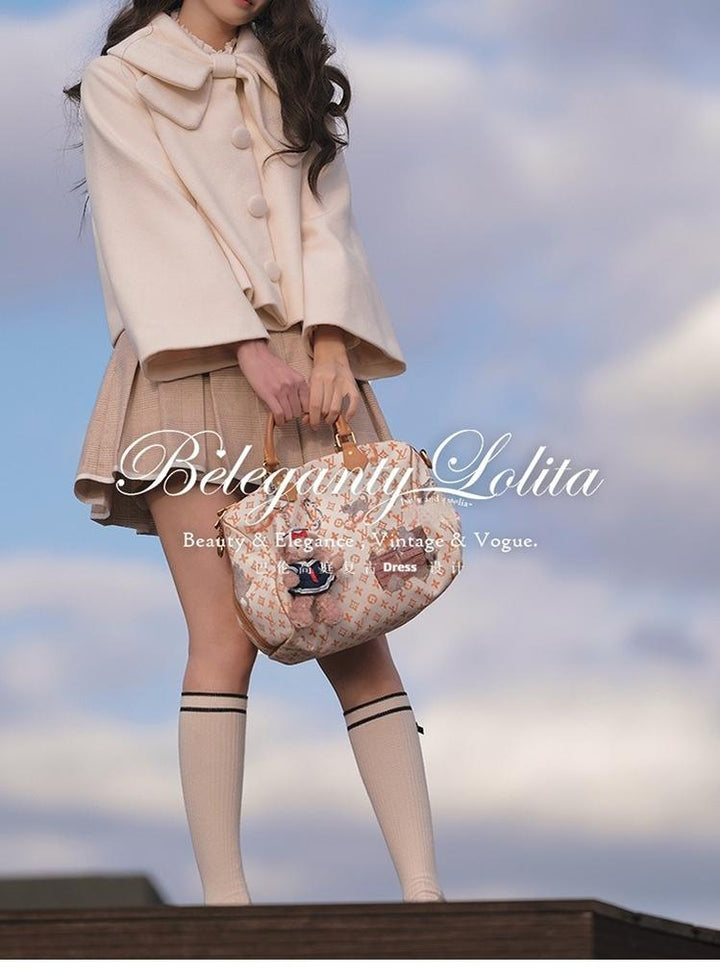 Beleganty~Annie~Retro Lolita Short Coat Woolen Bell Sleeve Outwear   