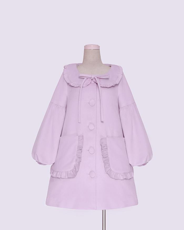 To Alice~Ruffled Collar Sweet Lolita Coat 0 Purple 