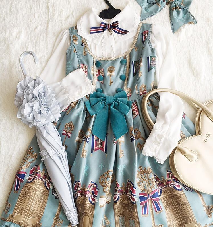 Whale Island - Kawaii Lolita Parasol Daily Lolita Two-folded Umbrella