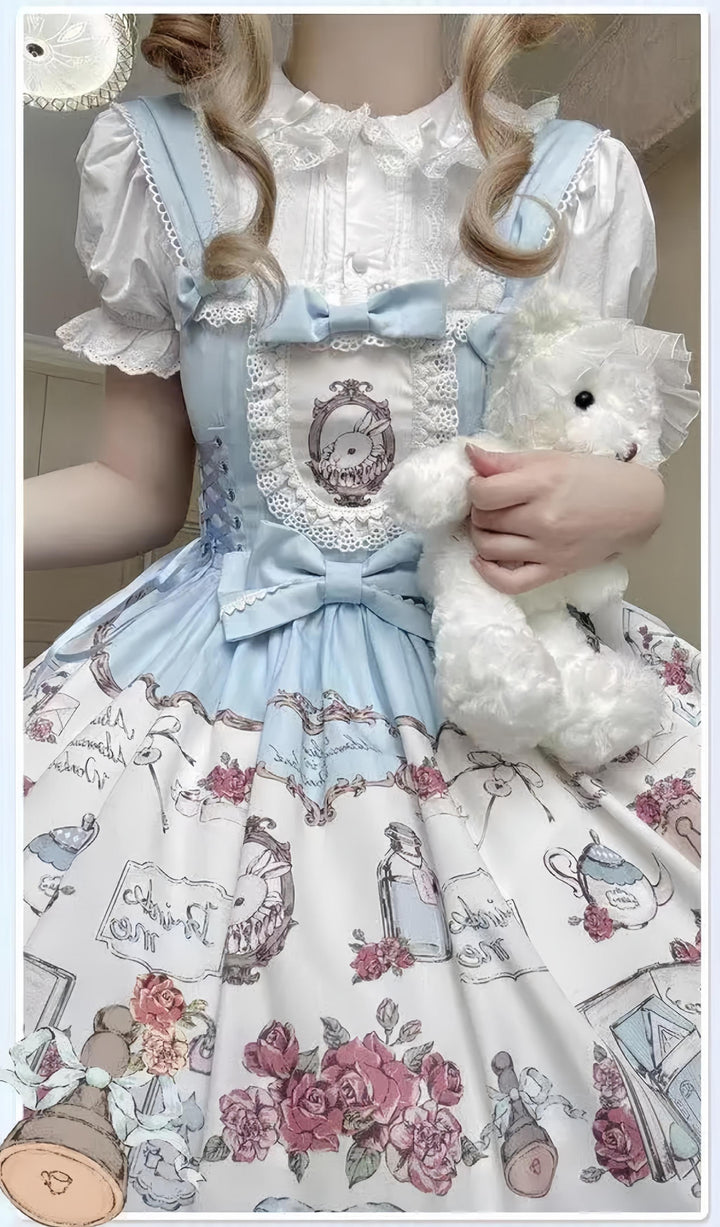 MeowMeow - Rabbit Collection Box - Bunny Print Kawaii Lolita JSK Dress