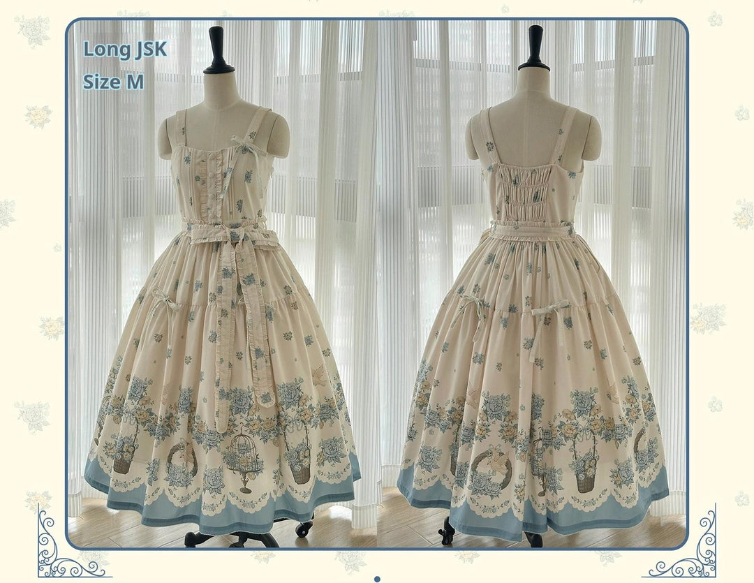 DreamWhale~Floral and Bird Series~Classic Lolita JSK Suit Floral Print Dress 40910:679548